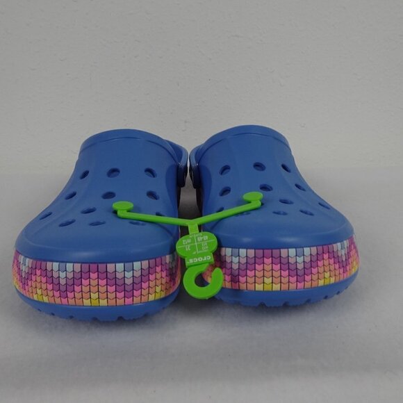 Crocs Bayaband Chevron Clog Men Size 13 US 208100-4SO Blue